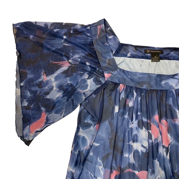 INC International Concepts | Pink Blue Oversized Top Size 2X - Picture 5 of 10